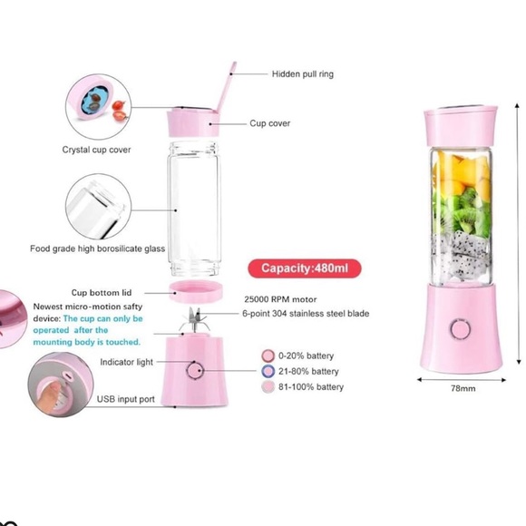 Blender/Portable Smoothie blender 12oz. - Picture 4 of 14